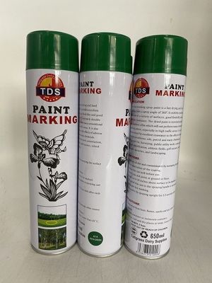 OEM 650ml Line Marker Paint Aerosol Spray Paint Butterfly Nozzles For Hand Spray