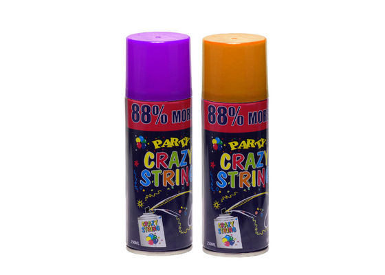 250ML Fluorescent Party String Spray Easy To Clean Eco - Friendly No Pollution