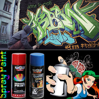 Fast Dry 400ml Graffiti Art Colorful Spray Paint Liquid Coating