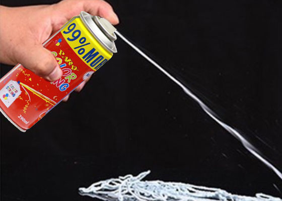 Glossy Color 4-5 Meters Anti Flammable Silly String Spray