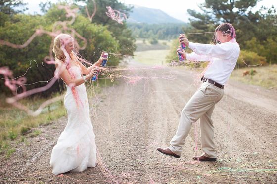 Disposable 52*130mm Fun Crazy Birthday Spray String multi colors