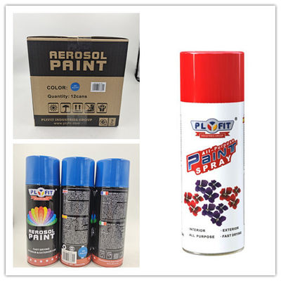1.5g/S Ejection Aerosol Spray Paint 450ml Tinplate Fast Dry TUV For Steel